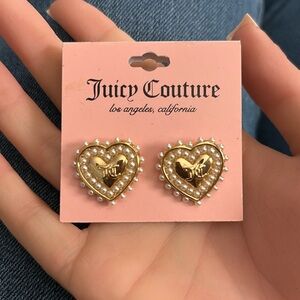 Juicy Couture Heart Post Earrings
